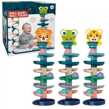 Ball Tower: Vidám állatos golyópálya többféle változatban 73x22cm 1db kép