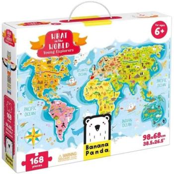 Banana Panda: Mi a helyzet a világban? kirakó - 168 darabos kép