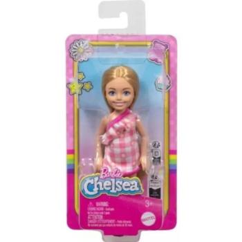 Barbie Chelsea Club: Szőke hajú kislány, rózsaszín ruhában kép