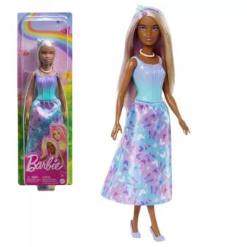 Barbie Dreamtopia: Hercegnő baba kék-lila pillangós ruhában - Mattel kép