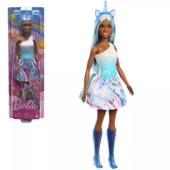 Barbie Dreamtopia: Unikornis baba kék szivárványos ruhában - Mattel kép
