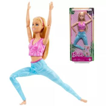 Barbie: Hajlékony jóga baba szőke hajjal - Mattel