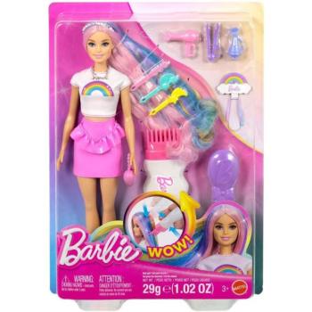 Barbie: Tündöklő Szivárványhaj baba kiegészítőkkel - Mattel kép