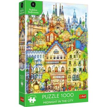 Barcelona éjfélkor 1000db-os Prémium plus quality puzzle - Trefl kép