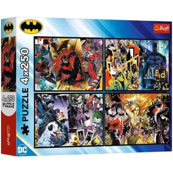 Batman Gotham hősei és gonosztevői 4x250db-os puzzle - Trefl kép