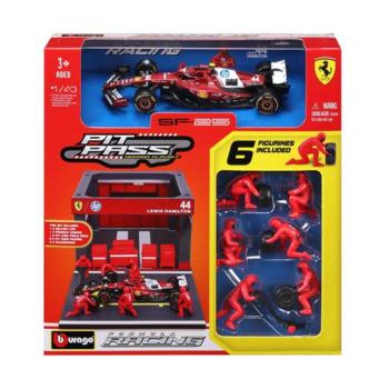 Bburago: F1 versenyautó - Ferrari SF-25 Pit / Lewis Hamilton 1/43 kép