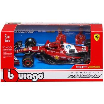 Bburago: Ferrari SF-25 F1 versenyautó fém autómodell 1/43 (Charles Leclerc #16) kép