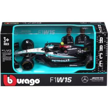 Bburago: Mercedes-AMG F1 W15 Performance F1 versenyautó fém autómodell 1/43 (Lewis Hamilton #44) kép
