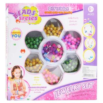 Beads Series: Ékszerkészítő szett 100+ gyönggyel és cérnával