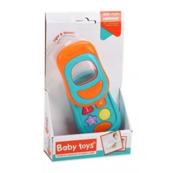 Bébi telefon hanggal és fénnyel, 16 cm kép