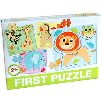 Bébiállatos Bébipuzzle - D-Toys kép