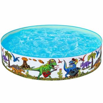 Bestway: Fill 'n Fun™ dinoszauruszos merevfalú pancsoló medence Ø 183 x 38 cm kép