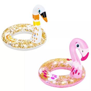 Bestway: Hattyú vagy flamingó úszógumi csillámmal 61cm 1db kép