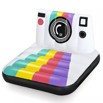 Bestway: Szivárványos polaroid fényképezőgép gumimatrac 127x102cm kép
