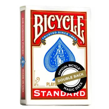 Bicycle Double Back Piros kártya kép