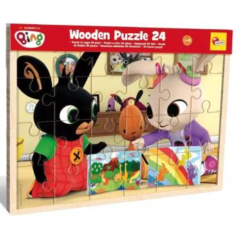 Bing és barátai 24db-os fa keretes puzzle - Lisciani
