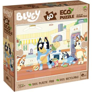 Bluey 2 az 1-ben 60db-os Eco puzzle és színező 70x50cm - Lisciani kép