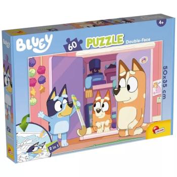 Bluey 2 az 1-ben 60db-os puzzle és színező 50x35cm - Lisciani kép