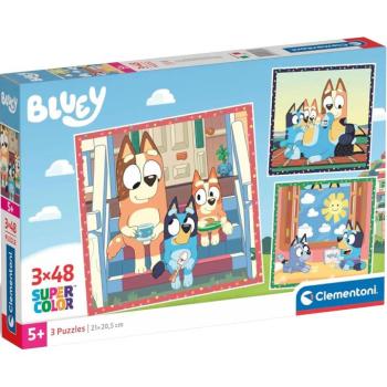 Bluey 3x48db-os Supercolor puzzle - Clementoni kép