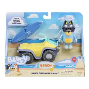 Bluey: Beach Quad játékszett Bandit figurával kép