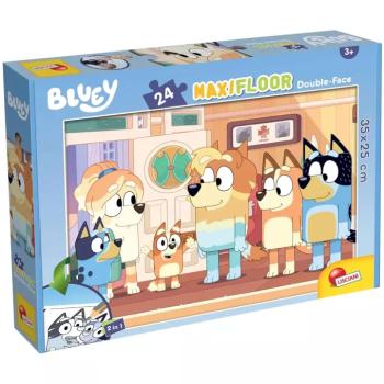 Bluey és barátai 2 az 1-ben 24db-os maxi padló puzzle és színező 35x25cm - Lisciani kép