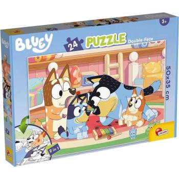 Bluey és barátai 2 az 1-ben 24db-os puzzle és színező 50x35cm - Lisciani kép