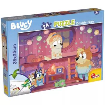 Bluey esti mese 2 az 1-ben 24db-os puzzle és színező 35x25cm - Lisciani kép