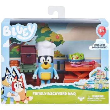 Bluey: Kerti BBQ party játékfigura szett Bandit figurával kép