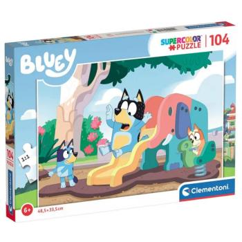 Bluey kutya csúszdázik 104 db-os Supercolor puzzle - Clementoni kép