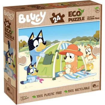 Bluey nyaraláson 2 az 1-ben 24db-os Eco maxi puzzle és színező 70x50cm - Lisciani kép