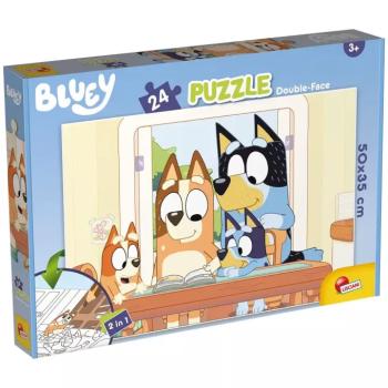 Bluey 2 az 1-ben 24db-os puzzle és színező 50x35cm - Lisciani kép