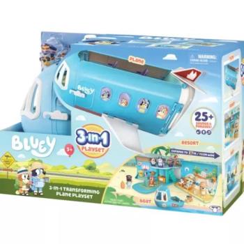 Bluey: Repülőgép játékszett karakter figurákkal és kiegészítőkkel kép