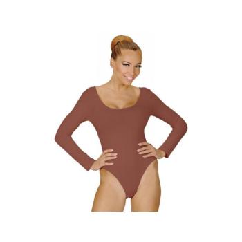 Body hosszú ujjú női jelmez testszínű M/L-es méretben kép