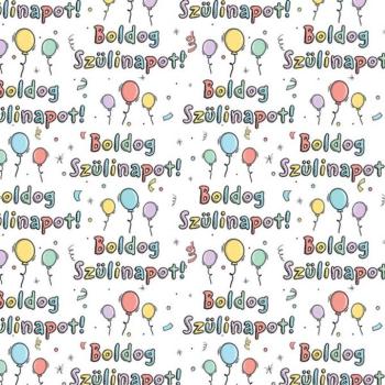 Boldog Szülinapot! feliratos csomagolópapír 100x70cm kép