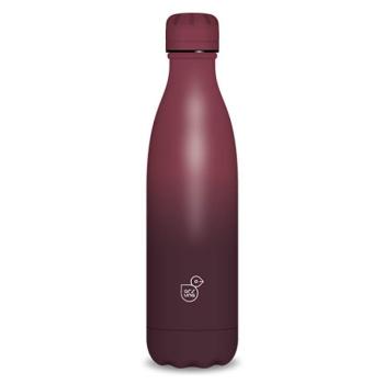 Bordó színű duplafalú fémkulacs 500ml kép