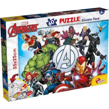 Bosszúállók 2 az 1-ben 60db-os puzzle és színező 35x25cm - Lisciani kép