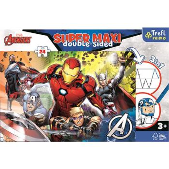 Bosszúállók SuperMaxi kétoldalas 3 az 1-ben puzzle 24db-os kép