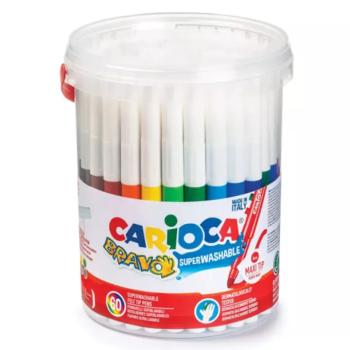 Bravo lemosható filctoll szett 60db-os - Carioca kép