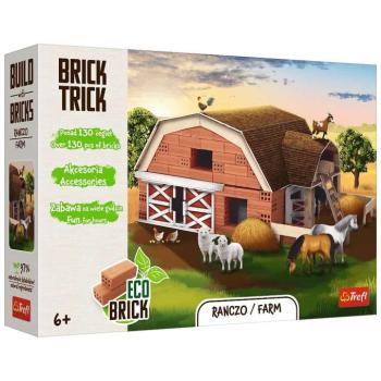 Brick Trick téglából építünk: Farm 130 darabos építőjáték - Trefl kép