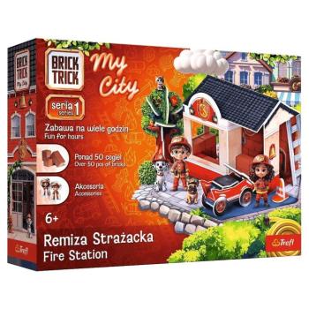 Brick Trick téglából építünk: My City Tűzoltóság 50 darabos építőjáték - Trefl kép