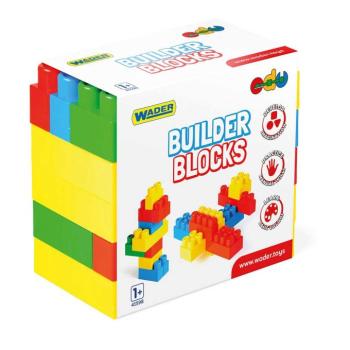 Builder Blocks 45db-os színes építőkocka szett - Wader kép