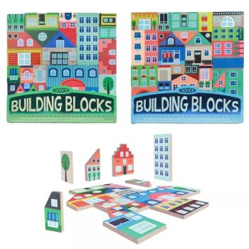 Building Blocks: Város - Fa építőkocka szett kép
