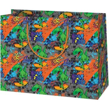 Cardex: Dínó deszka party nagy méretű ajándéktáska 26,7x13,7x33cm kép
