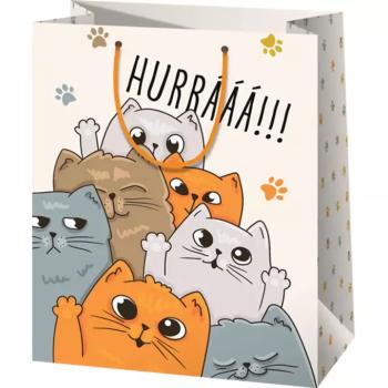 Cardex: ;Hurrááá!!!; cicás nagy ajándéktáska 26x13x33cm kép