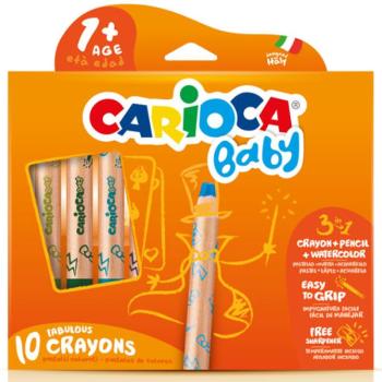 Carioca: 3 az 1-ben bébi zsírkréta 10db-os készlet kép