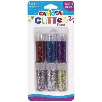 Carioca: Glitter Dust 6db-os csillámpor szett tégelyben - Színvariációk kép