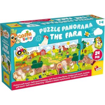 Carotina baby: Panoráma bébi puzzle 24db-os - A Farm - Lisciani kép