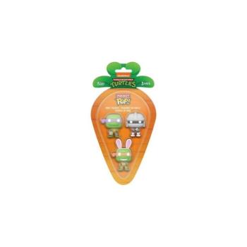 Carrot Pocket Funko POP!: Teenage Mutant Ninja Turtles - Donatello & Michelangelo & Splinter 3PK figura kép