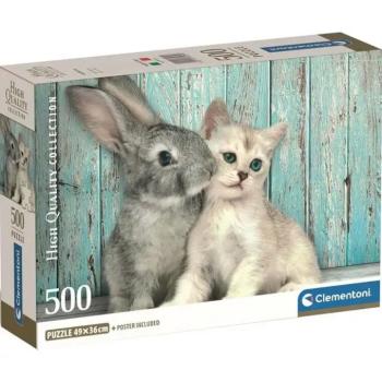 Cica és nyuszi barátsága HQC 500db-os Compact puzzle - Clementoni kép