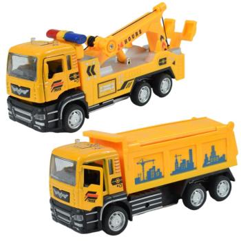 City Truck: Hátrahúzós építőipari teherautó kétféle változatban 14cm kép